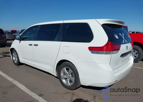 2013 Toyota Sienna L V6 7 Passenger from USA, damaged, VIN 5TDZK3DC4DS299440